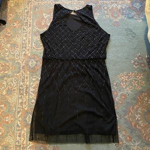 LILIANA beaded sleeveless dress